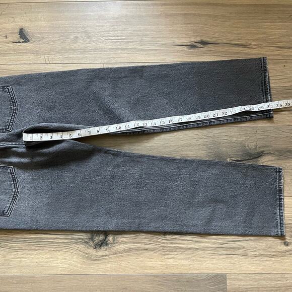 Levi's Wedgie Straight Fit Jean 27 Well Worn Black Grey High Rise Button Fly - Picture 11 of 11